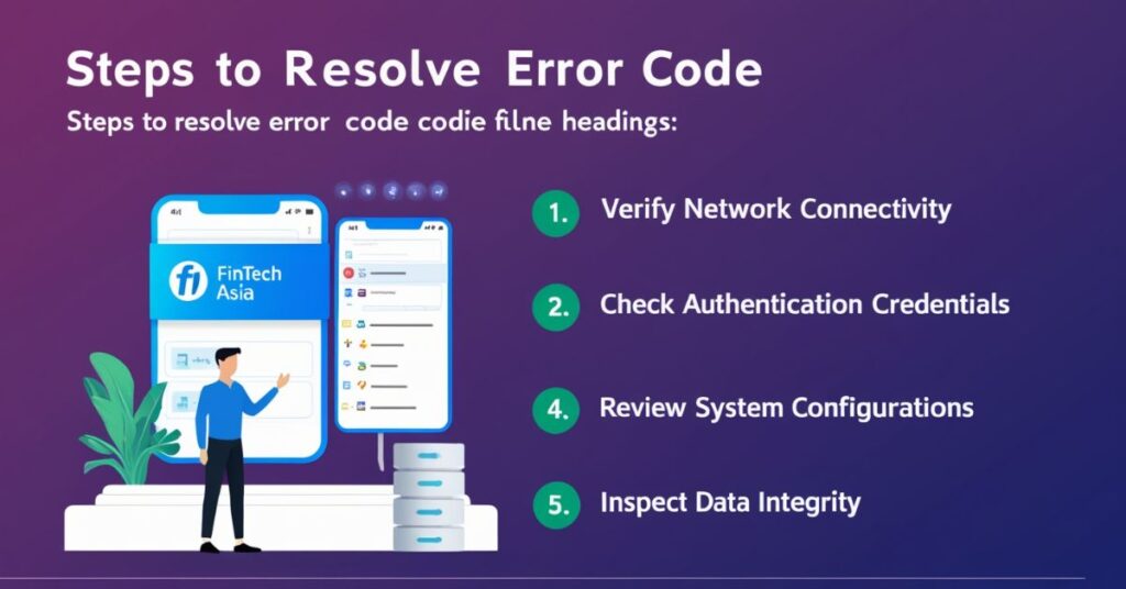 Steps to Resolve Error Code Fintech Asia